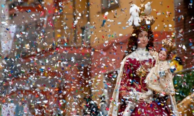 Traditional feast in Naples