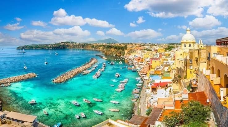 Pastel houses of Procida