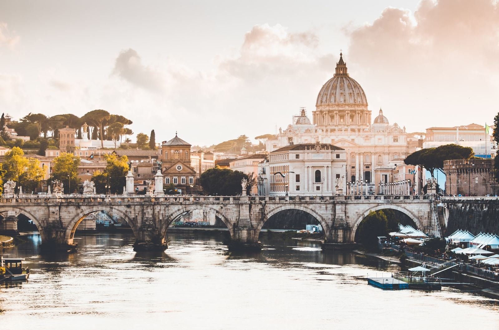 St Peter’s seen from the Tiber